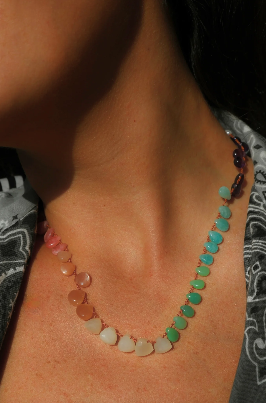 Rainbow Bead Necklace